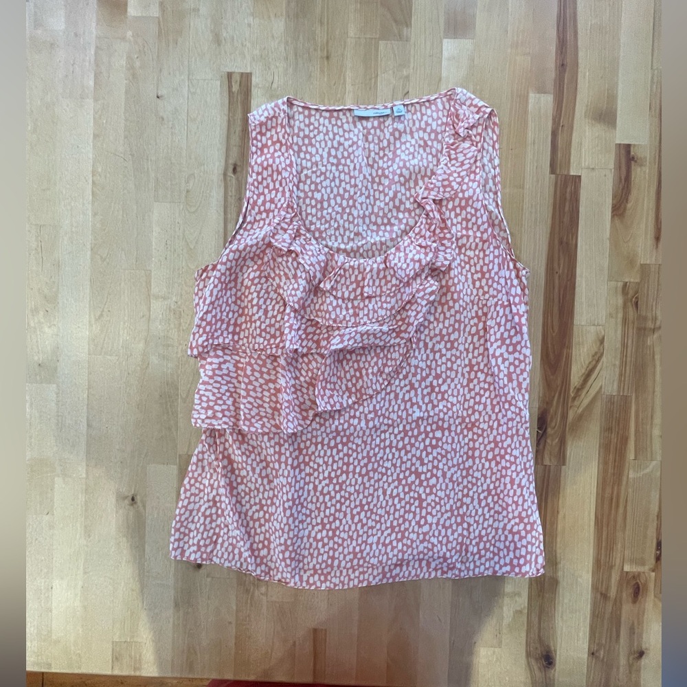Halogen ruffle front tank (M petite)